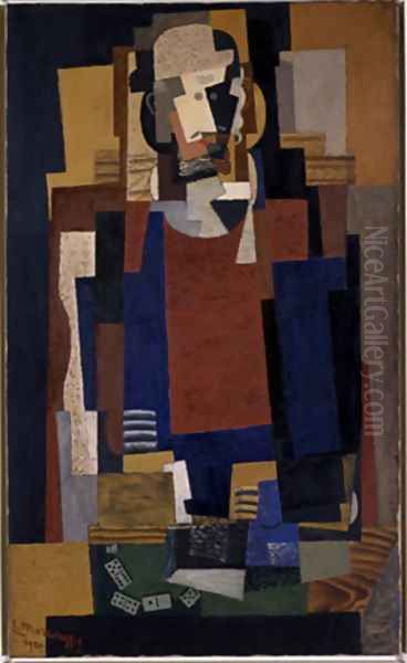 The Regular Oil Painting by Louis Marcoussis (Ludwik Markus)