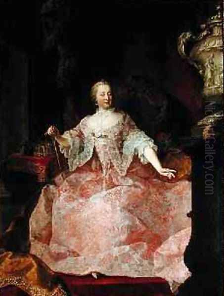 Empress Maria-Theresa 1717-80 1744 Oil Painting by Martin II Mytens or Meytens