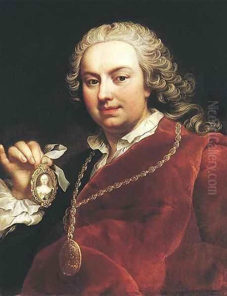 Self-portrait Oil Painting by Martin II Mytens or Meytens