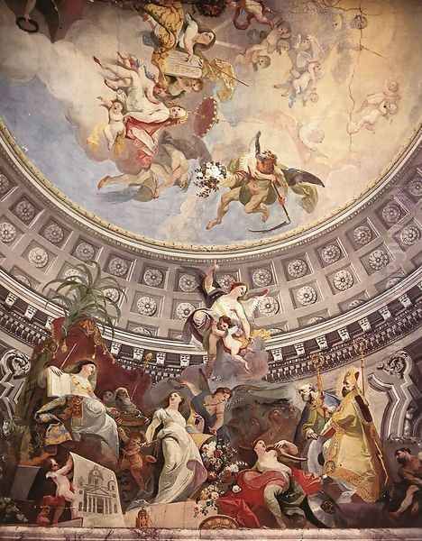 Ceiling decoration 1782 Oil Painting by Franz Anton Maulbertsch