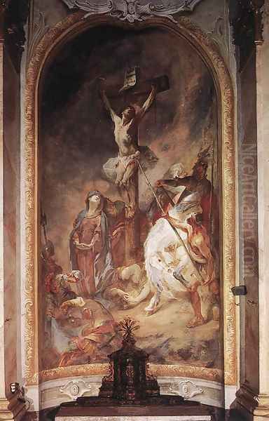 Crucifixion 1758 Oil Painting by Franz Anton Maulbertsch