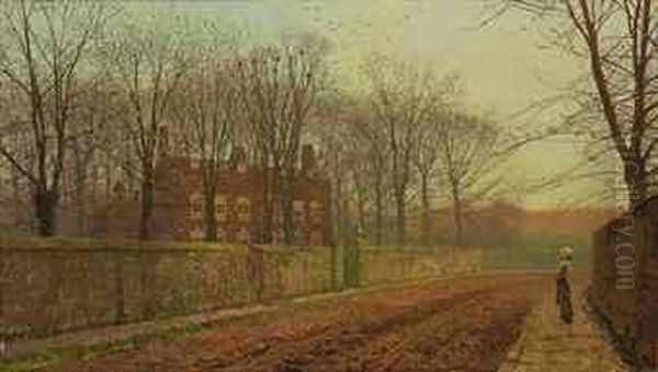 The Rookery Oil Painting by John Atkinson Grimshaw