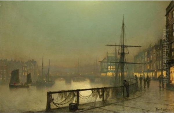 Whitby Oil Painting by John Atkinson Grimshaw