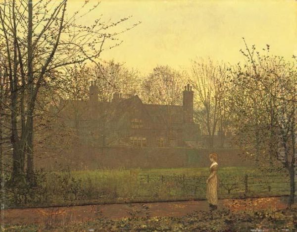 The Chill Of Autumn Oil Painting by John Atkinson Grimshaw