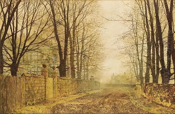 Golden Eve Oil Painting by John Atkinson Grimshaw