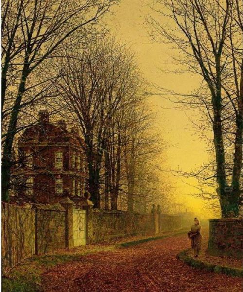 Autumn Gold Oil Painting by John Atkinson Grimshaw