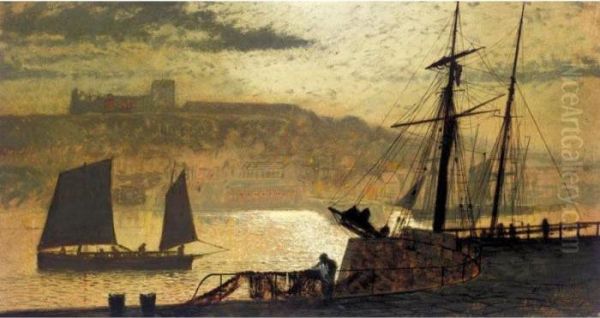 Whitby Oil Painting by John Atkinson Grimshaw