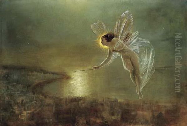 Spirit Of Night Oil Painting by John Atkinson Grimshaw