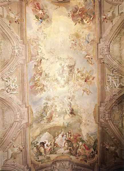 Triumph of Christ 1772 74 Oil Painting by Franz Anton Maulbertsch