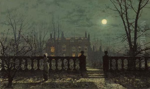 Waiting Oil Painting by John Atkinson Grimshaw