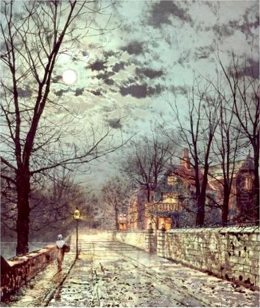 Near Leahurst, Kent Oil Painting by John Atkinson Grimshaw