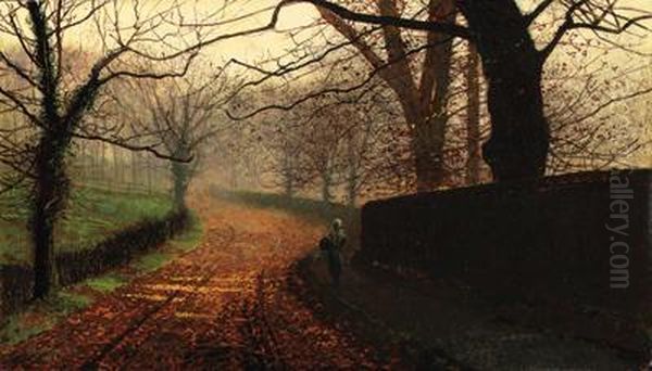 Stapleton Park Oil Painting by John Atkinson Grimshaw