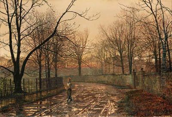 Sixty Years Ago Oil Painting by John Atkinson Grimshaw