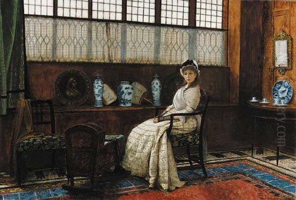 The Cradle Song Oil Painting by John Atkinson Grimshaw