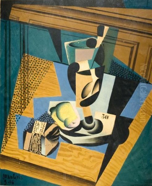 Still Life Oil Painting by Juan Gris