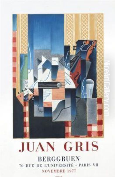 Juan Gris Oil Painting by Juan Gris