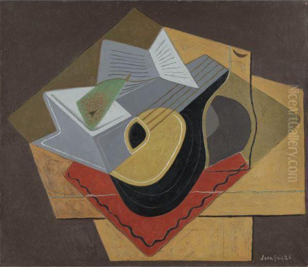 La Mandoline Noire Oil Painting by Juan Gris