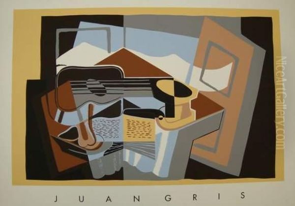 le Canigou Oil Painting by Juan Gris