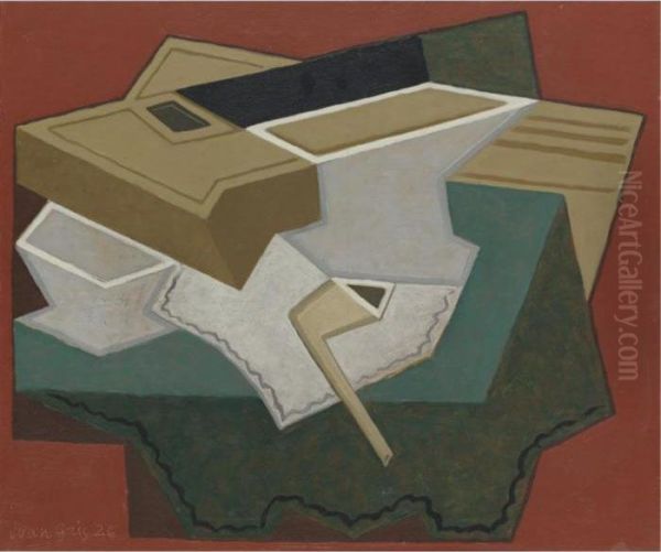 Le Napperon Blanc Oil Painting by Juan Gris