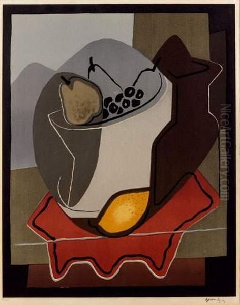 Nature Morte Au Citron Oil Painting by Juan Gris