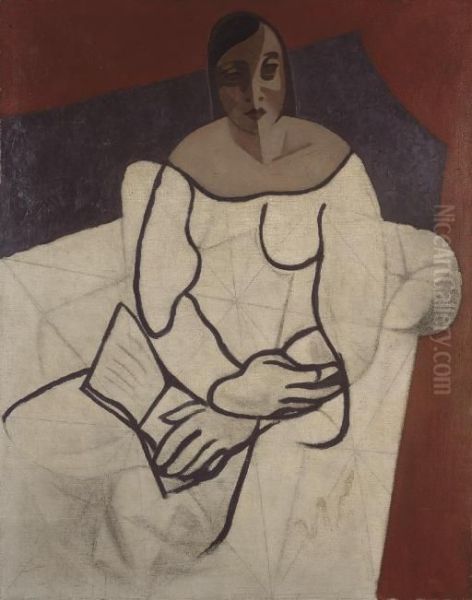 Femme A La Lecture Oil Painting by Juan Gris