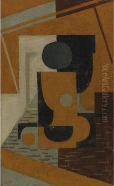 Nature Morte Oil Painting by Juan Gris