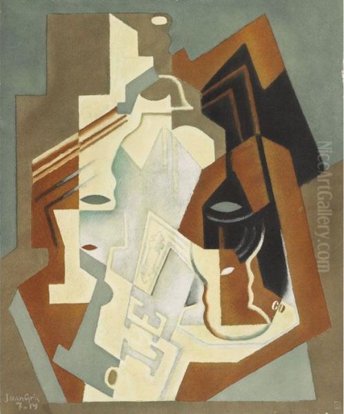 Le Siphon Oil Painting by Juan Gris