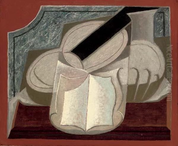 Le Livre Et La Guitare Oil Painting by Juan Gris