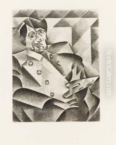 Ritratto Di Picasso Oil Painting by Juan Gris