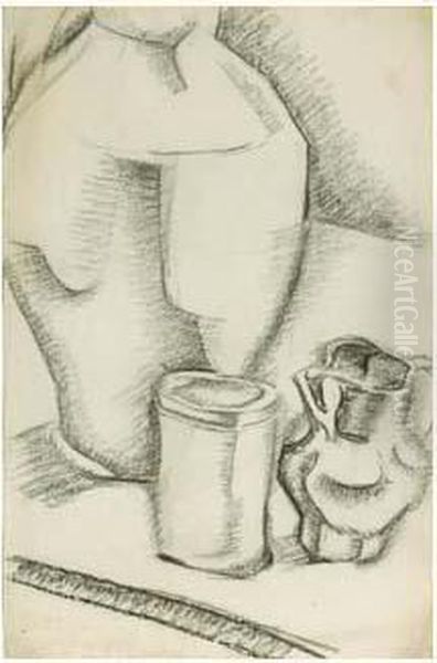 Nature Morte Au Gobelet Oil Painting by Juan Gris