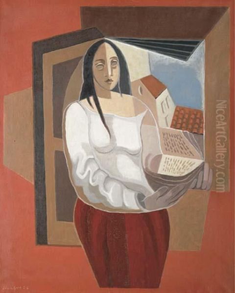 La Liseuse Oil Painting by Juan Gris