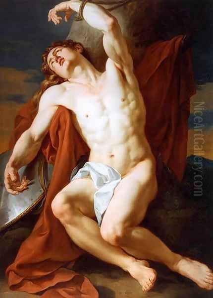 The Martyrdom of St Sebastian Oil Painting by Francois Guillaume Menageot