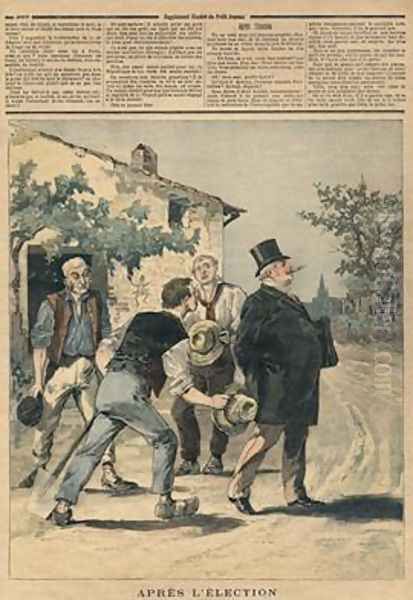 After the election illustration from Le Petit Journal Supplement Illustre 2nd September 1893 Oil Painting by Henri Meyer