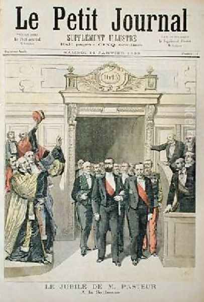 The Jubilee of Louis Pasteur 1822-95 at the Sorbonne 27th December 1892 from Le Petit Journal 14th January 1893 Oil Painting by Henri Meyer