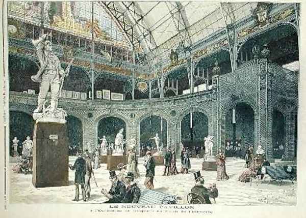 The New Sculpture Pavilion at the Palais de lIndustrie from Le Petit Journal 21st May 1892 Oil Painting by Henri Meyer