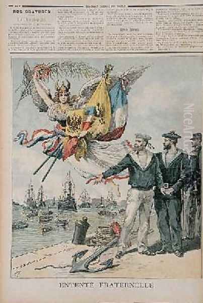 The Franco-Russian Entente illustration from Le Petit Journal 30th September 1893 Oil Painting by Henri Meyer