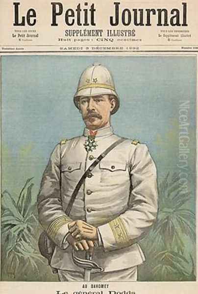 General Alfred Amedee Dodds 1842-1922 in Dahomey from Le Petit Journal 3rd December 1892 Oil Painting by Henri Meyer