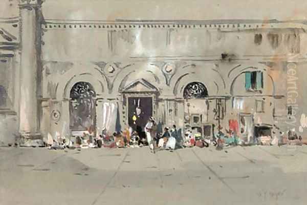 An Arab bazaar Oil Painting by Henri Meyer