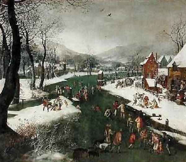 Massacre of the Innocents Oil Painting by Gillis Mostaert