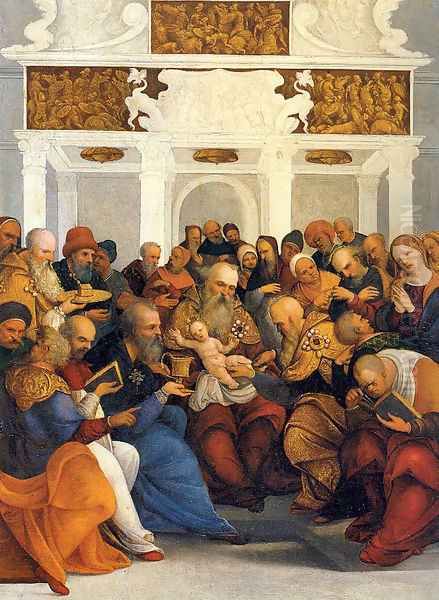 Circumcision 1520 Oil Painting by Ludovico Mazzolino