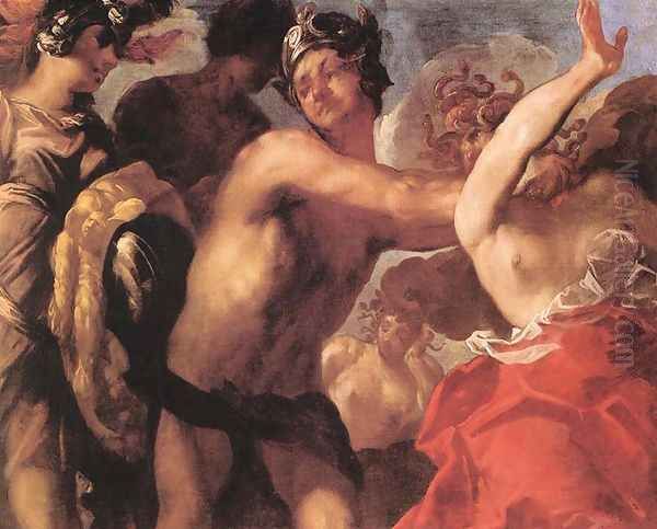 Perseus Cuts the Medusa's Head Off c. 1650 Oil Painting by Francesco Maffei