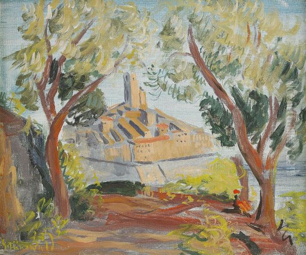 Saint Paul De Vence Oil Painting by Isaac Grunewald