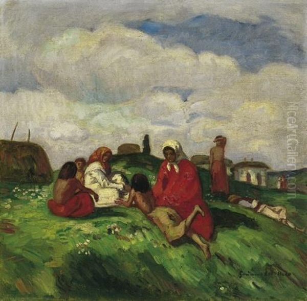 Mezon, 1910 Korul Oil Painting by Bela Ivanyi Grunwald