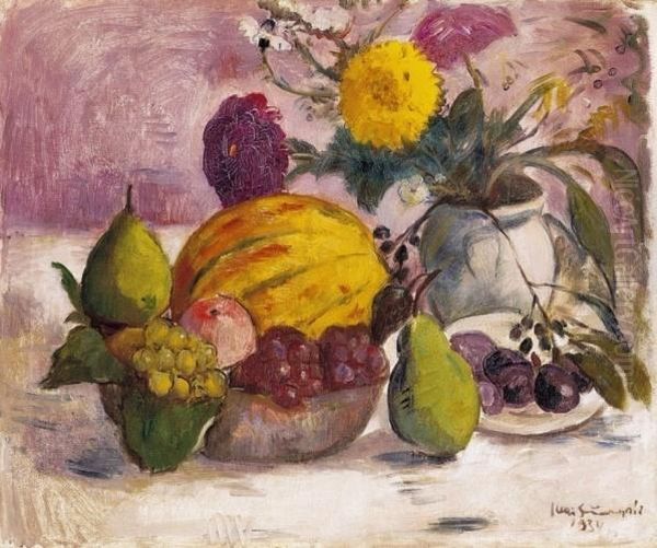 Autumn Still Life Oil Painting by Bela Ivanyi Grunwald