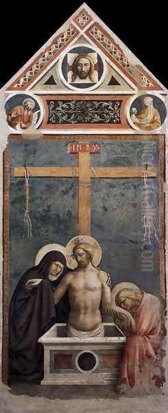 Pieta 1424 Oil Painting by Tommaso Masolino (da Panicale)