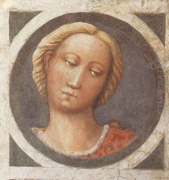 Medallion 1426-27 Oil Painting by Tommaso Masolino (da Panicale)