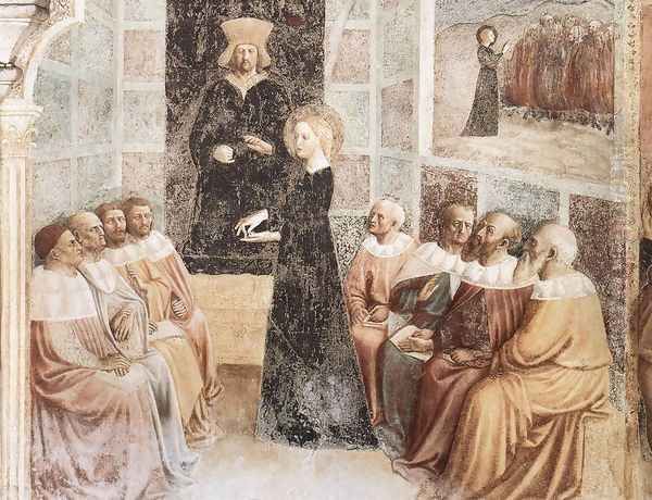 The Philosophers of Alexandria 1428-30 Oil Painting by Tommaso Masolino (da Panicale)