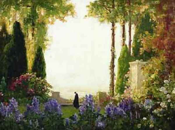 The Garden of Romance Oil Painting by Thomas E. Mostyn