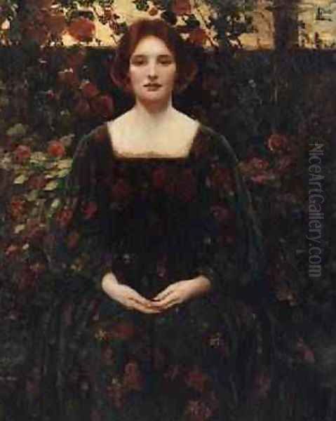 Womanhood 1925 Oil Painting by Thomas E. Mostyn