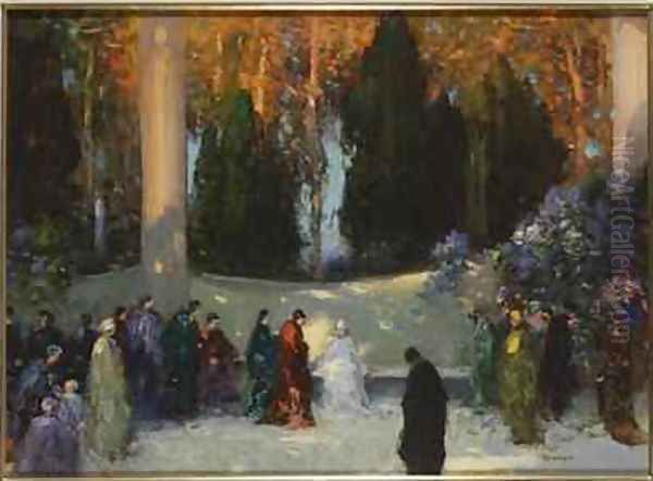 The Audience Oil Painting by Thomas E. Mostyn